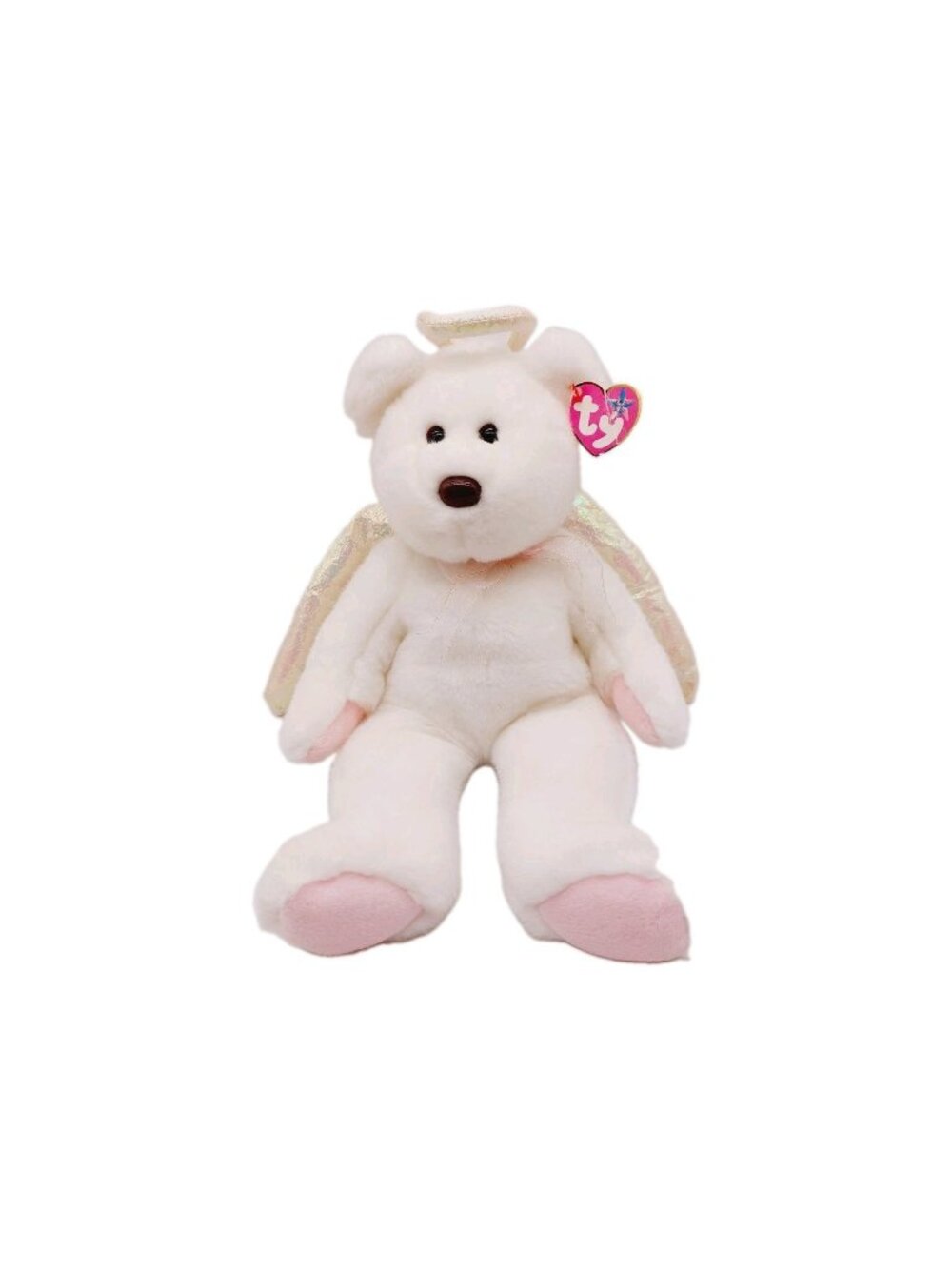 Ty Beanie Buddy HALO the Angel Bear 1999 Plush Stuffed 14"